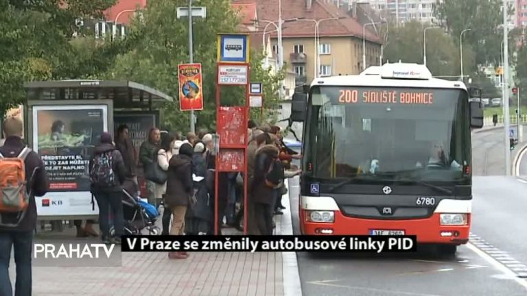 V Praze se změnily autobusové linky PID