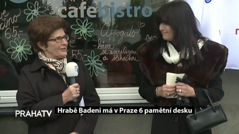 Hrabě Badeni má na Praze 6 pamětní desku