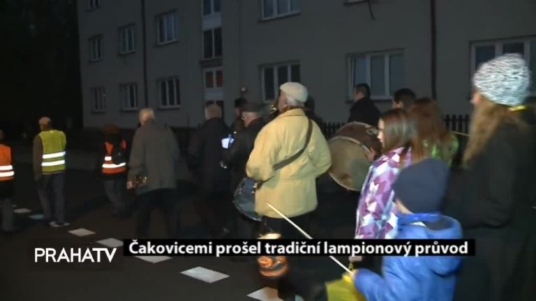 Čakovicemi prošel tradiční lampionový průvod