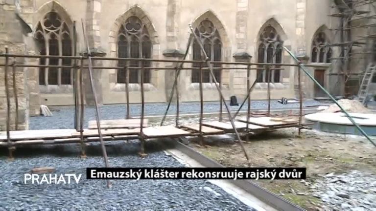 Emauzský klášter rekonsruuje rajský dvůr