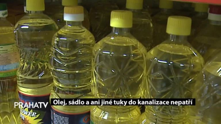 Olej, sádlo a ani jiné tuky do kanalizace nepatří