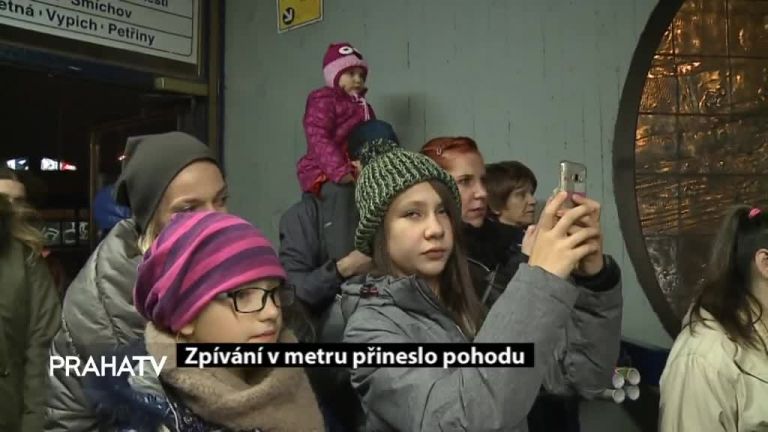 Zpívání v metru přineslo pohodu