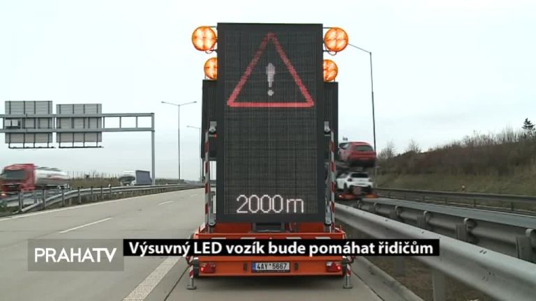 Výsuvný LED vozík bude pomáhat řidičům