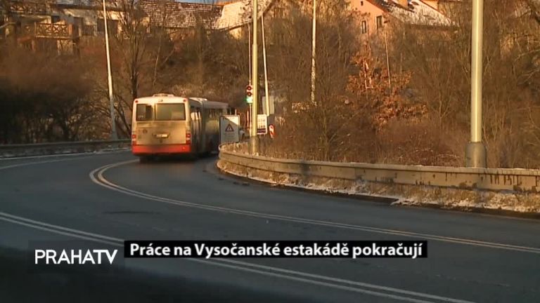 Práce na Vysočanské estakádě pokračují