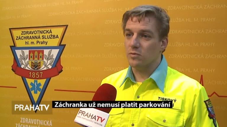 Záchranka už nemusí platit parkování