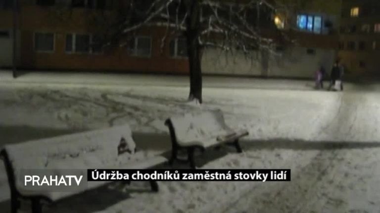 Údržba chodníků zaměstná stovky lidí