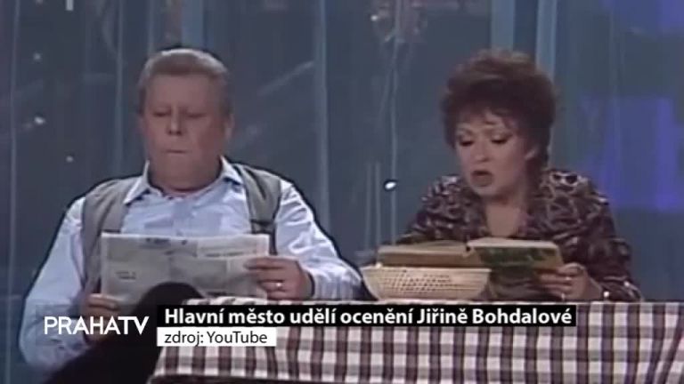 Hlavní město udělí ocenění Jiřině Bohdalové