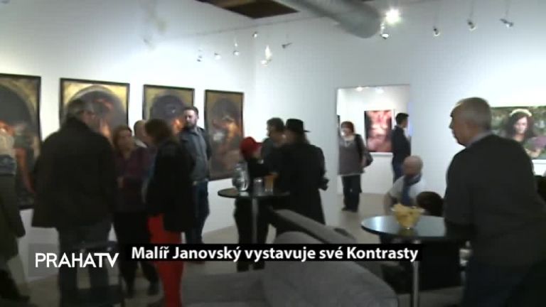 Malíř Janovský vystavuje své Kontrasty