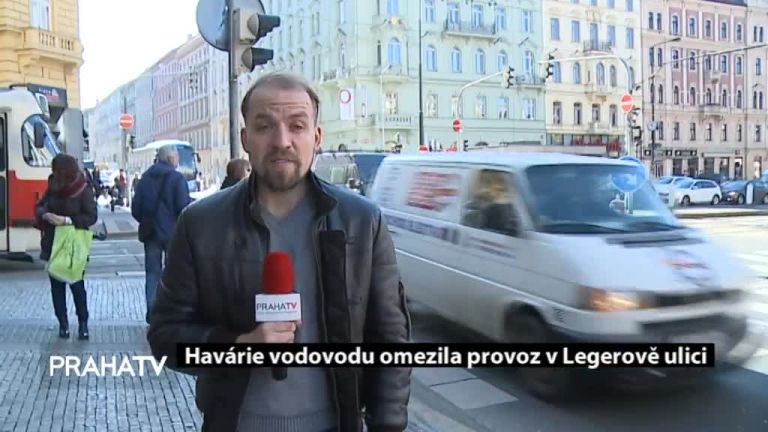 Havárie vodovodu omezila provoz v Legerově ulici