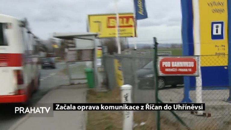 Začala oprava komunikace z Říčan do Uhříněvsi