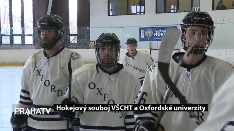 Hokejový souboj VŠCHT a Oxfordské univerzity