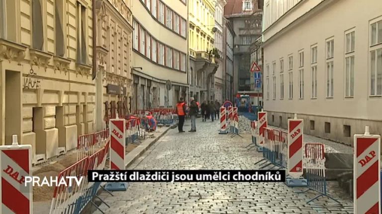 Pražští dlaždiči jsou umělci chodníků