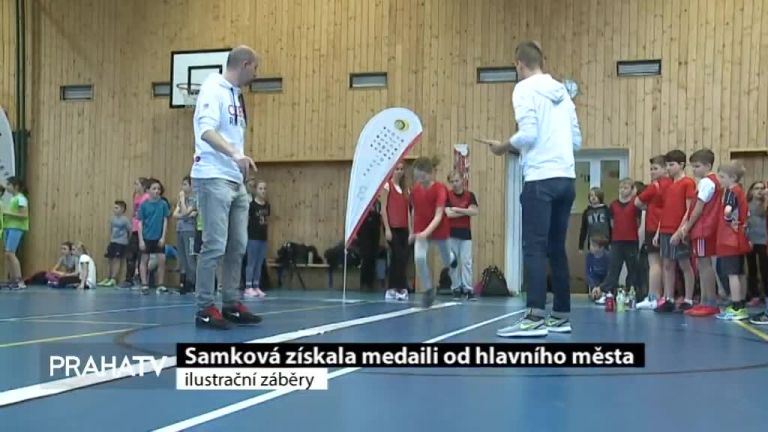 Samková získala medaili od hlavního města