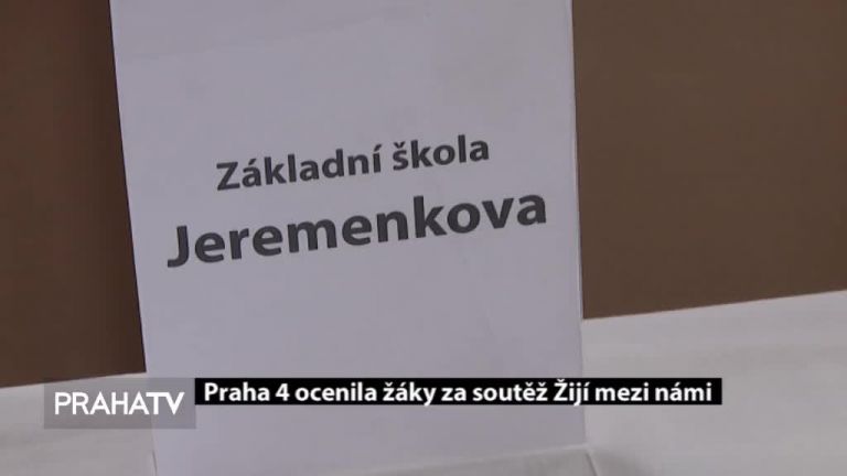 Praha 4 ocenila žáky za soutěž Žijí mezi námi