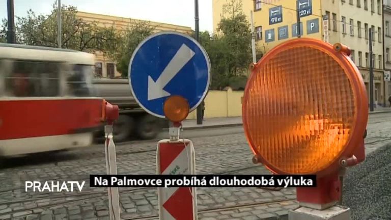 Na Palmovce probíhá dlouhodobá výluka