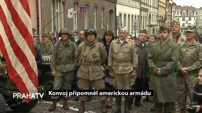 Konvoj připomněl americkou armádu