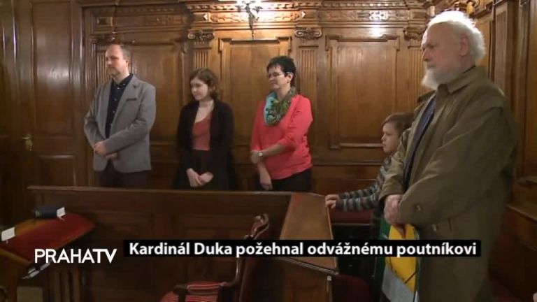 Kardinál Duka požehnal odvážnému poutníkovi