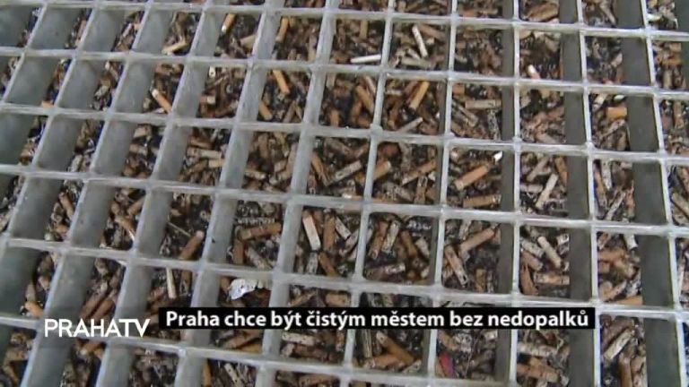 Praha chce být čistým městem bez nedopalků