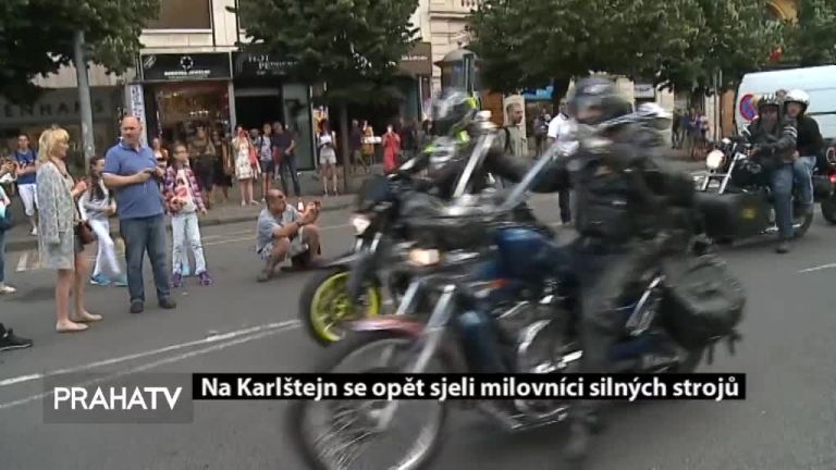 Na Karlštejn se opět sjeli milovníci silných strojů