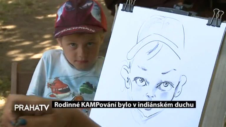 Rodinné KAMPování bylo v indiánském duchu