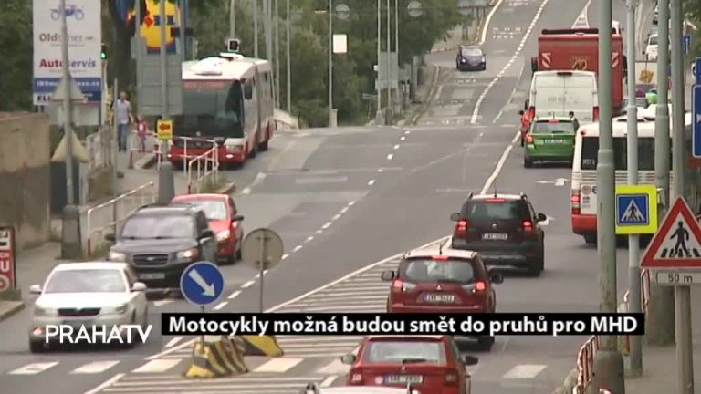 Motocykly možná budou smět do pruhů pro MHD