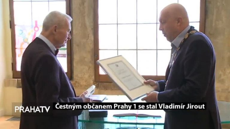 Čestným občanem Prahy 1 se stal Vladimír Jirout