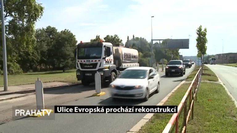 Ulice Evropská prochází rekonstrukcí