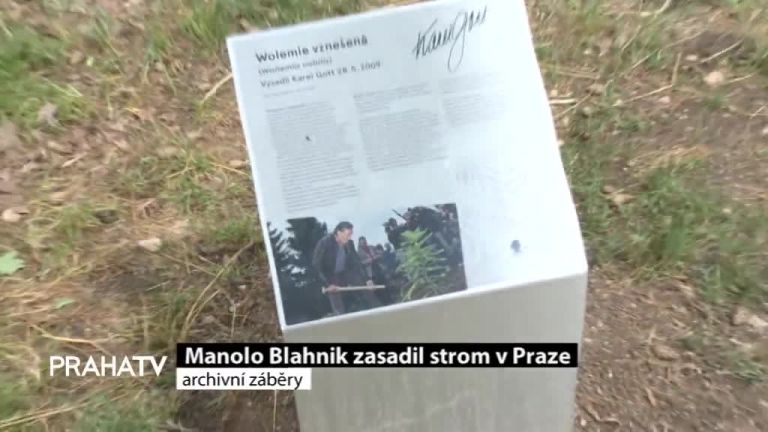 Manolo Blahnik zasadil strom v Praze 
