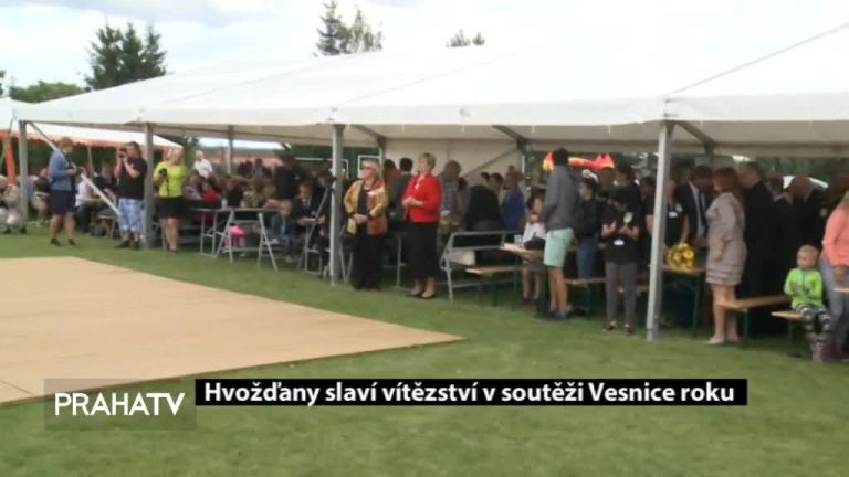 Hvožďany slaví vítězství v soutěži Vesnice roku