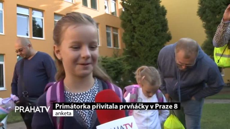 Primátorka přivítala prvňáčky v Praze 8