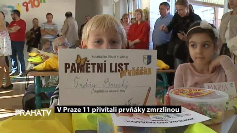 V Praze 11 přivítali prvňáky zmrzlinou