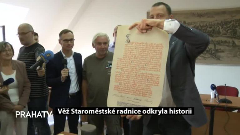 Věž Staroměstské radnice odkryla historii