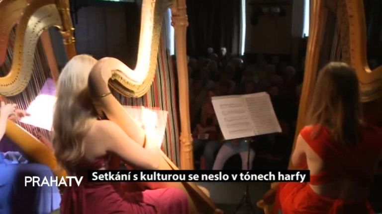 Setkání s kulturou se neslo v tónech harfy