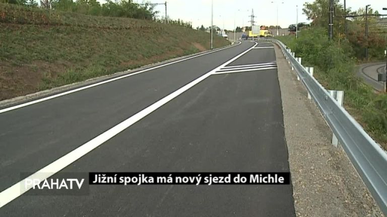 Jižní spojka má nový sjezd do Michle