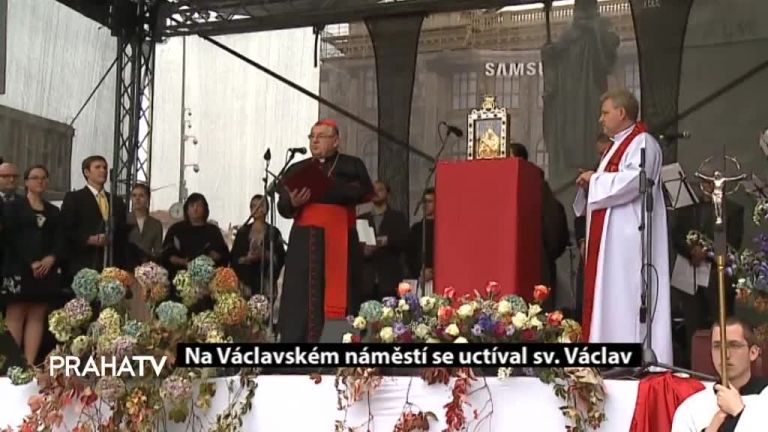 Na Václavském náměstí se uctíval sv. Václav