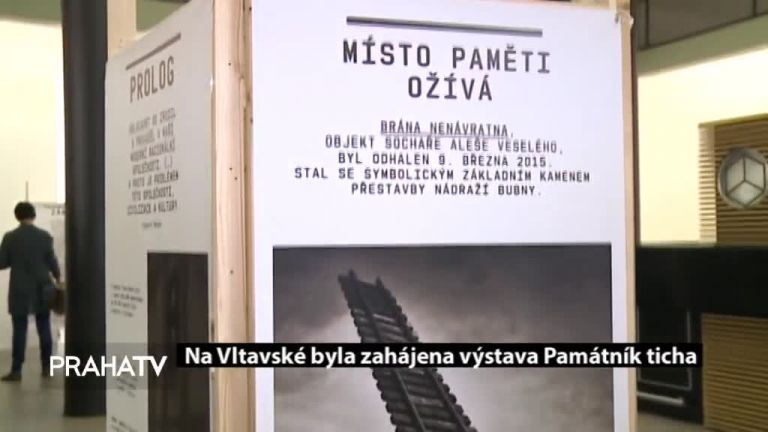Na Vltavské byla zahájena výstava Památník ticha