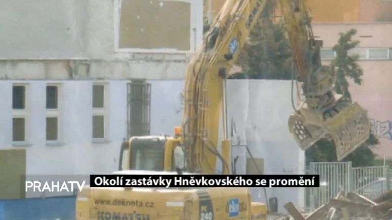 Okolí zastávky Hněvkovského se promění 