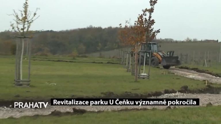 Revitalizace parku U Čeňku významně pokročila