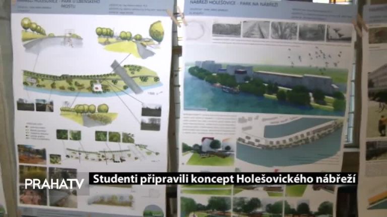 Studenti připravili koncept Holešovického nábřeží