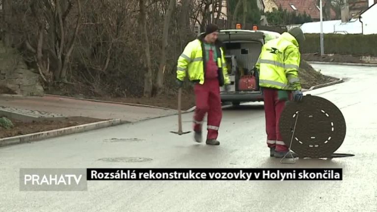 Rozsáhlá rekonstrukce vozovky v Holyni skončila