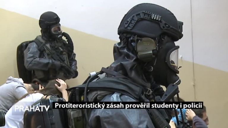 Protiteroristický zásah prověřil studenty i policii