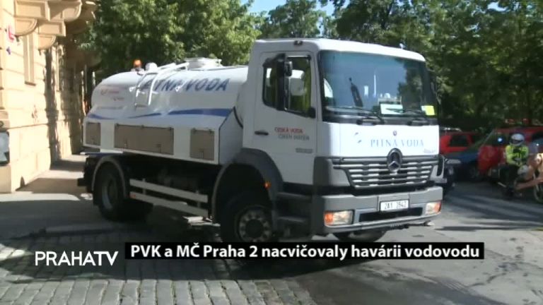 PVK a MČ Praha 2 nacvičovaly havárii vodovodu